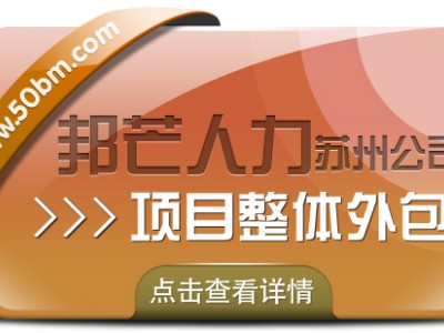苏州项目整体外包选邦芒 助力企业提升运营效率图1